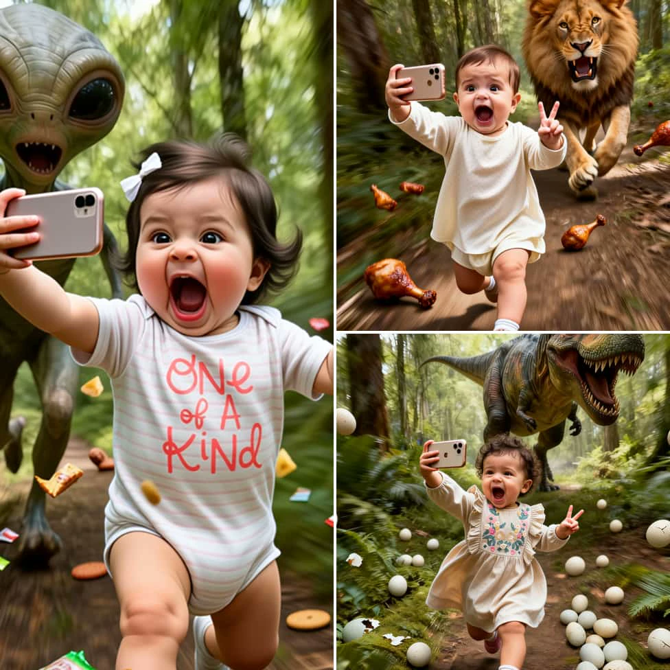 Коллекция шаблонов селфи с погоней животных от Evoke