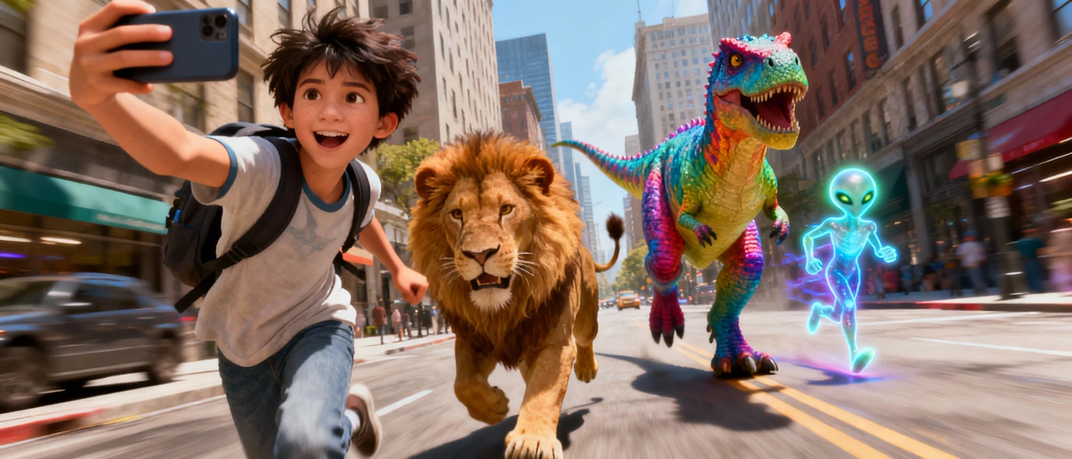 How to Create Viral Animal Chase Selfies with AI (2025 Trend)