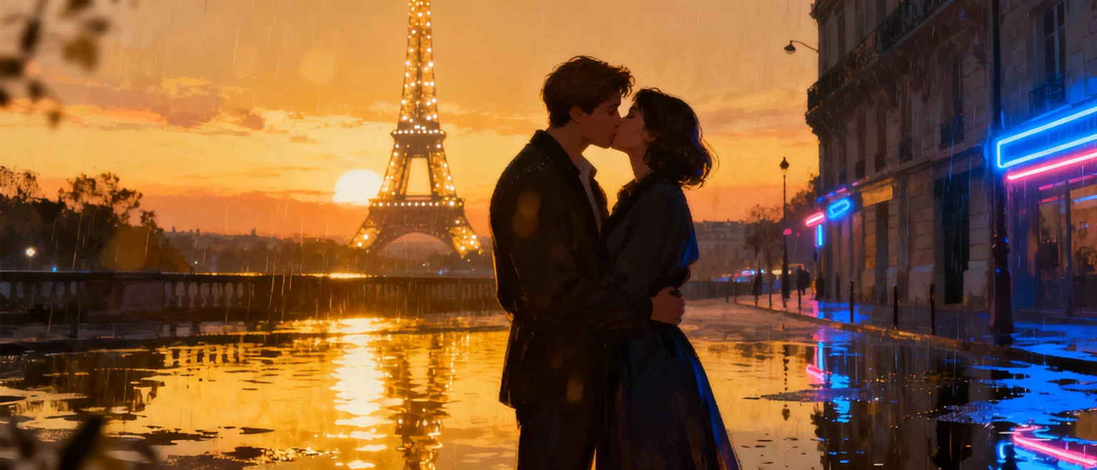 Convierte Tus Fotos en Videos de Besos Cinematográficos con las Plantillas IA de Evoke