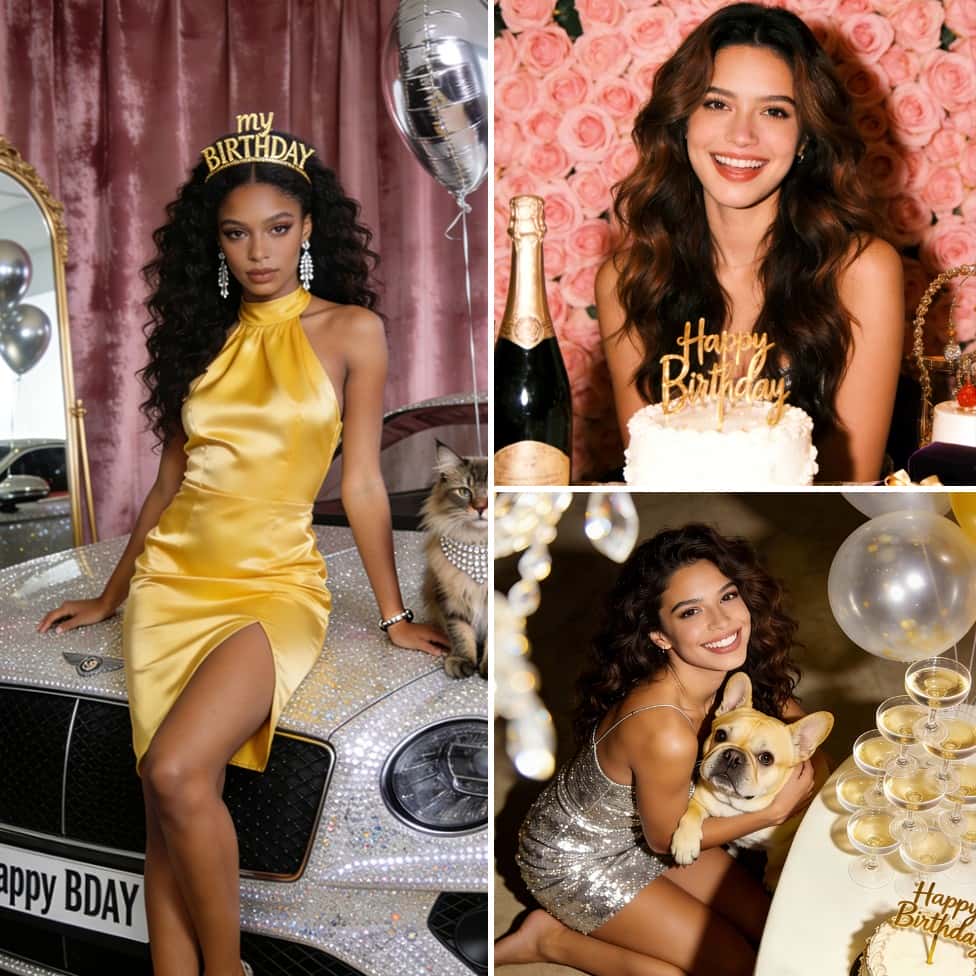 День рождения в стиле гламур